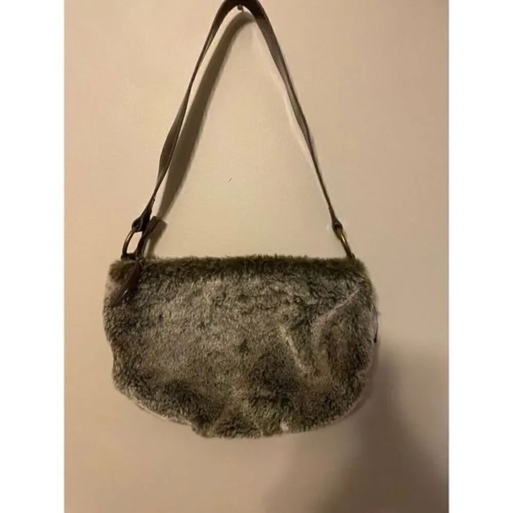HOBO International Faux Fur Shoulder Bag